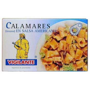 Calamar salsa americana